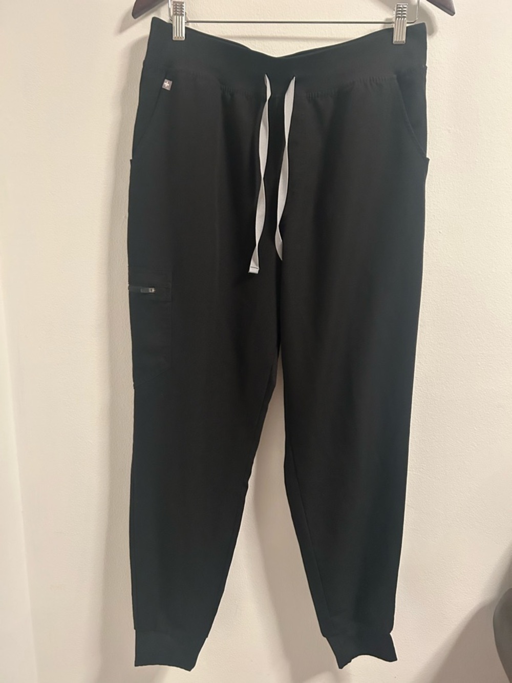 Figs Pants Womens L Black Zamora Scrubs Jogger Excellent Condition